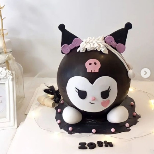 Mẫu bánh sinh nhật Kuromi cute hình 3D ấn tượng, cá tính