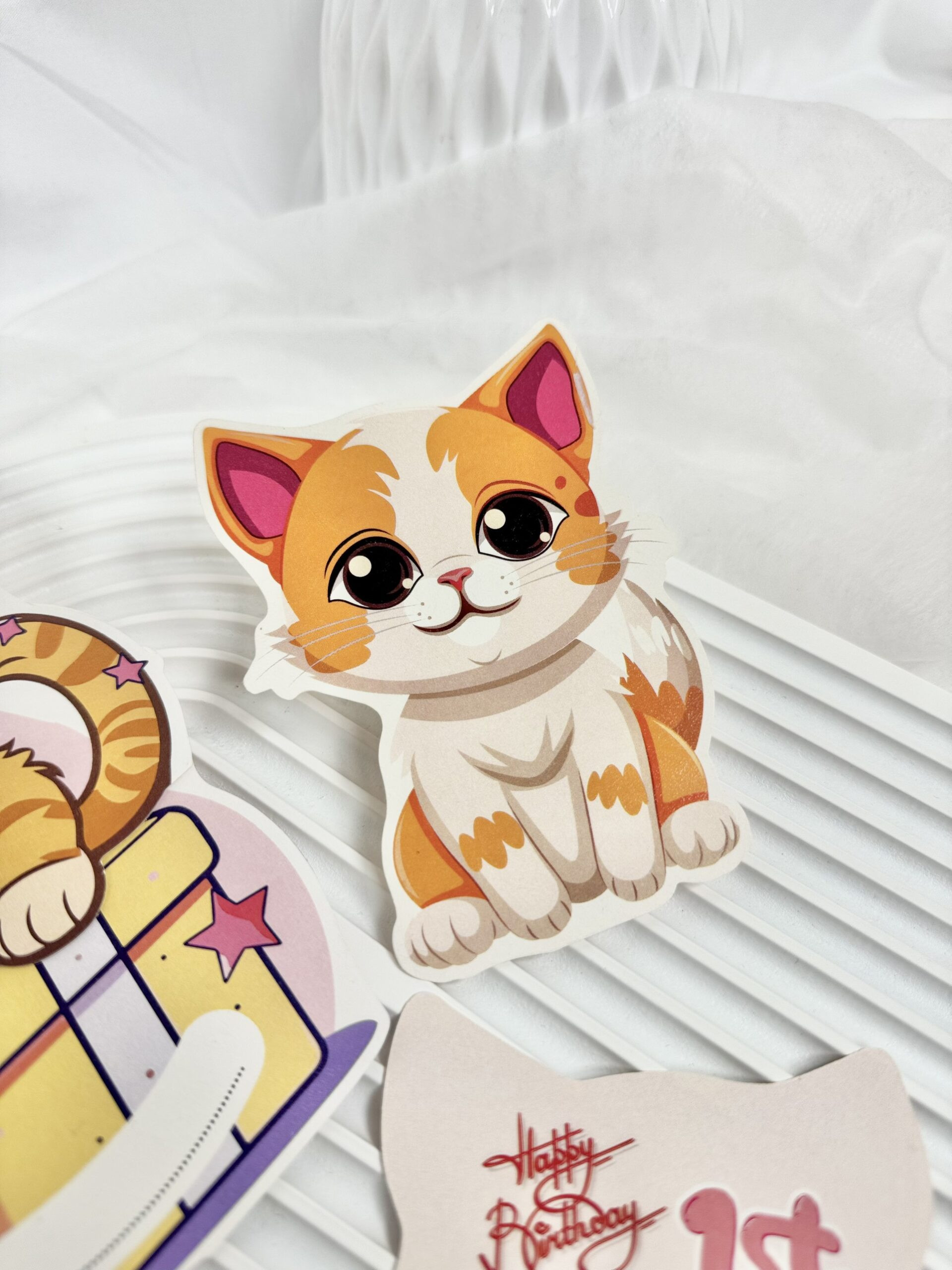 Mẫu thiệp sinh nhật cute với họa tiết hoa lá
