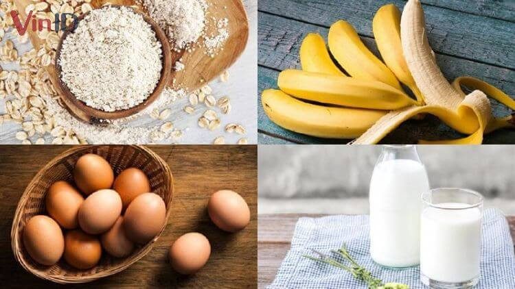 Nguyên liệu làm bánh pancake ăn kiêng bổ dưỡng