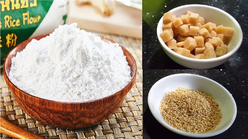 Nguyên liệu làm bánh trôi đường
