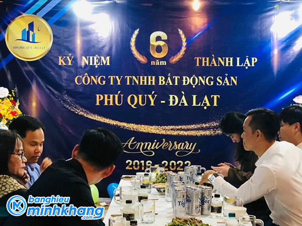Phông nền sinh nhật công ty Phú Quý Đà Lạt