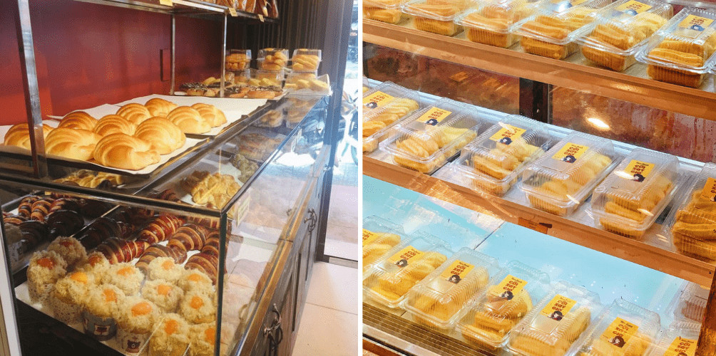Quầy bánh vừa ra lò thơm ngon, hấp dẫn tại Cối Xay Gió Đà Lạt