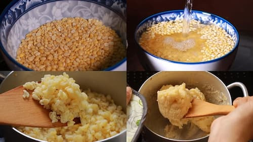 Quy trình làm nhân đậu xanh cho bánh cốm