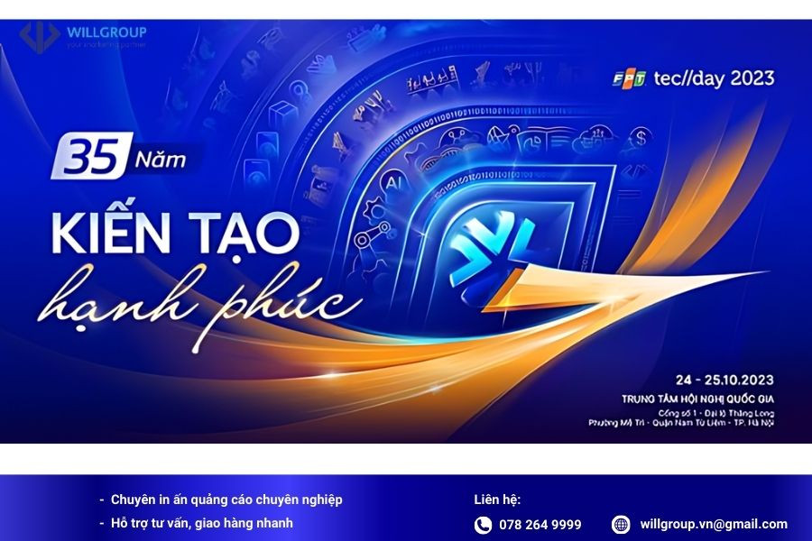 quy trình tư vấn thiết kế banner sinh nhật công ty FPT
