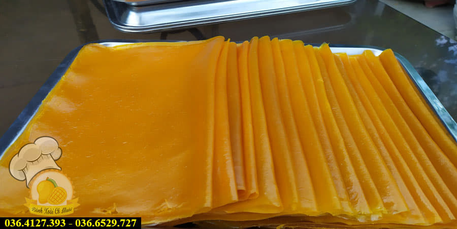 Thành phẩm bánh xoài thơm ngon chuẩn vị