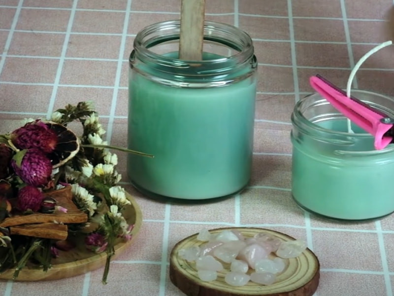 Thành phẩm nến thơm handmade độc đáo làm quà sinh nhật tặng mẹ