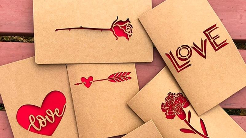 Thiệp chúc mừng sinh nhật tặng người yêu vintage phong cách