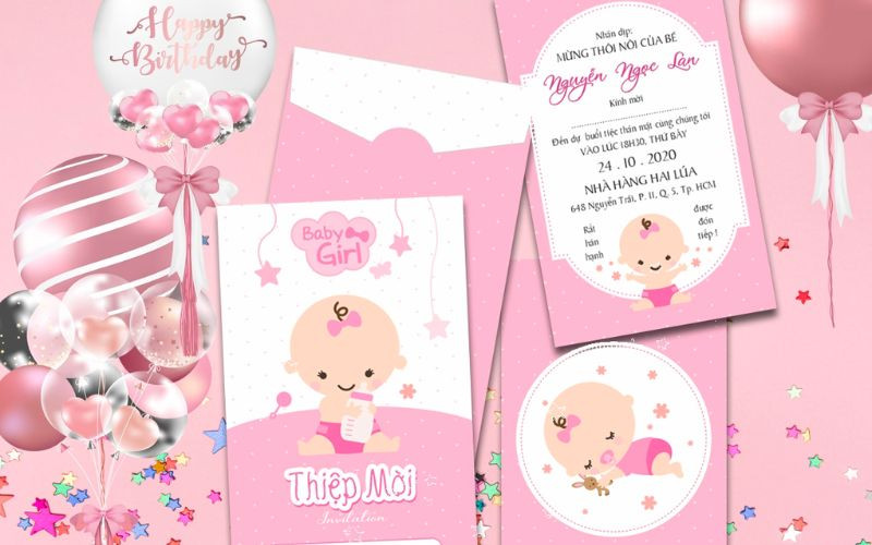 Thiệp mời sinh nhật cho bé chủ đề rừng xanh