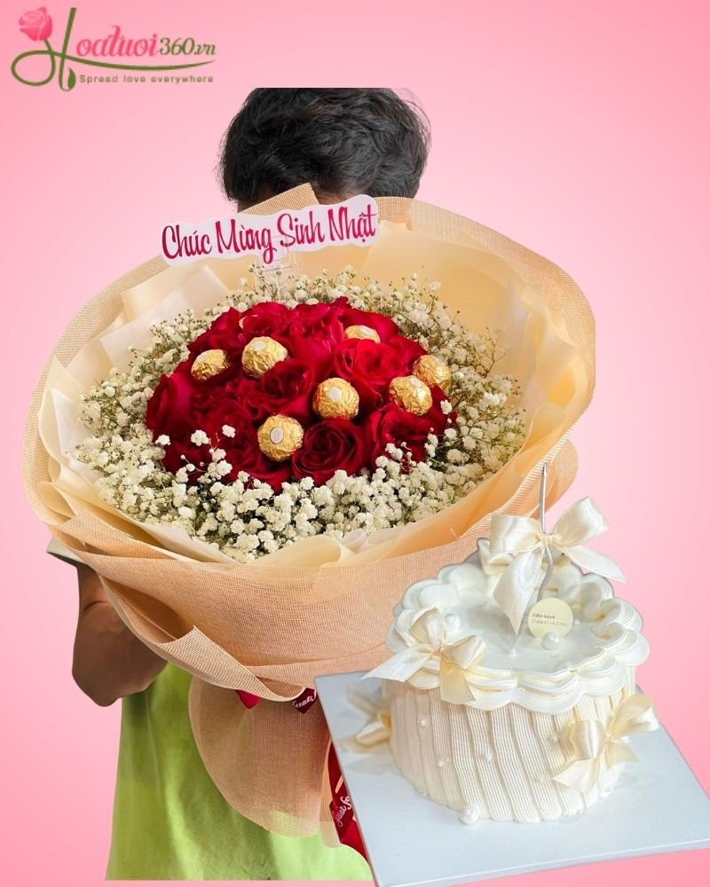 Ý nghĩa khi tặng hoa và bánh kem sinh nhật