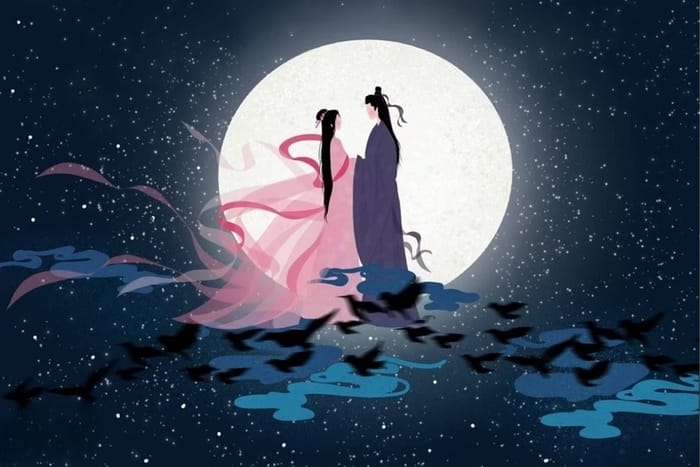 Ngày lễ Thất Tịch, người dân Việt Nam thường kể lại truyền thuyết dân gian về chuyện tình chàng Ngưu Lang chăn trâu với tiên nữ Chức Nữ