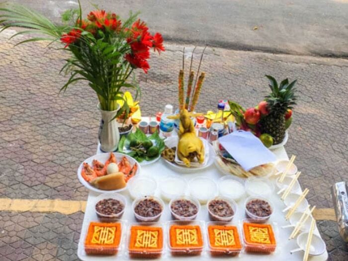 Các lễ vật trong lễ cúng động thổ