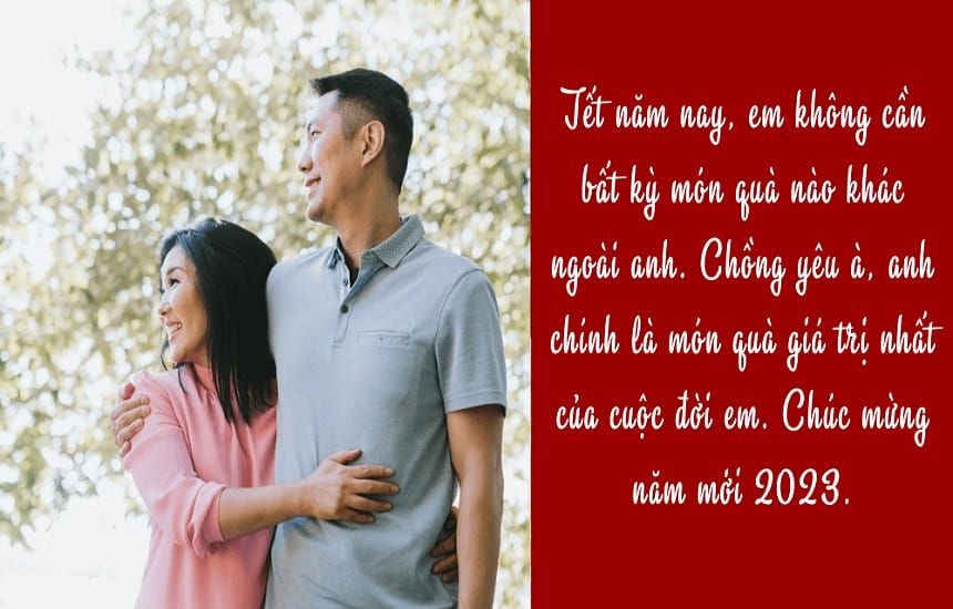 Những câu chúc tết chồng ngọt ngào