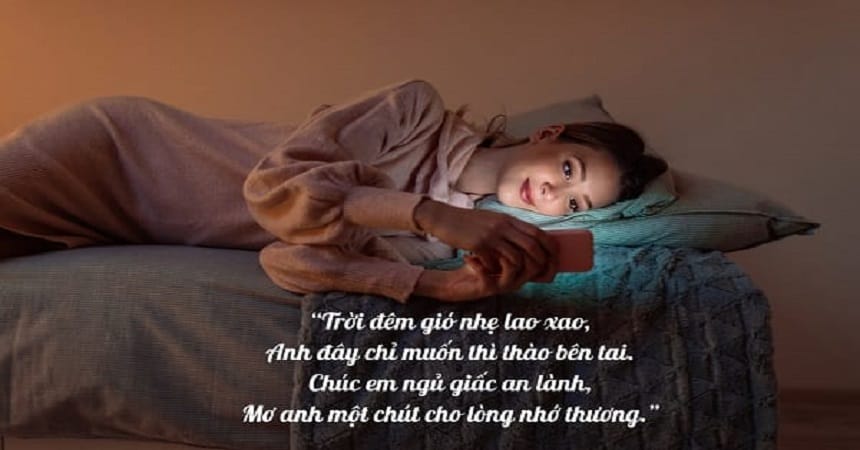 Câu chúc ngủ ngon hay dành cho bạn gái