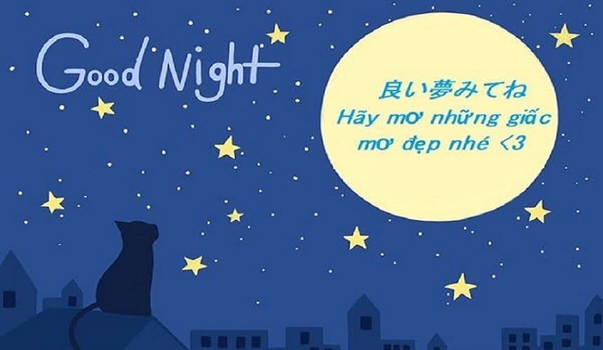 Câu chúc ngủ ngon tiếng Nhật dành cho người yêu