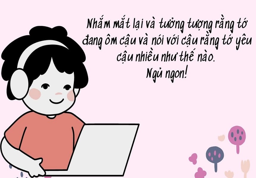 Chúc ngủ ngon crush ngọt ngào