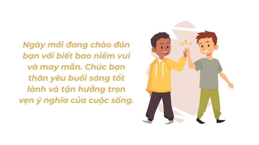 Lời chúc dành cho bạn bè thường thoải mái, gần gũi và giản đơn