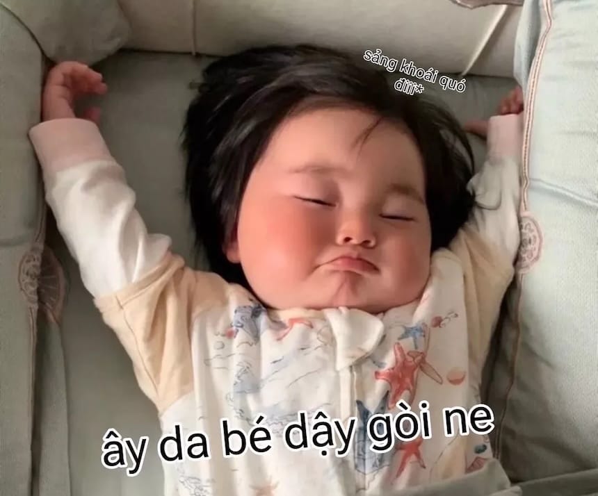 Một chiếc meme chúc buổi sáng đáng yêu gửi đến người nhận