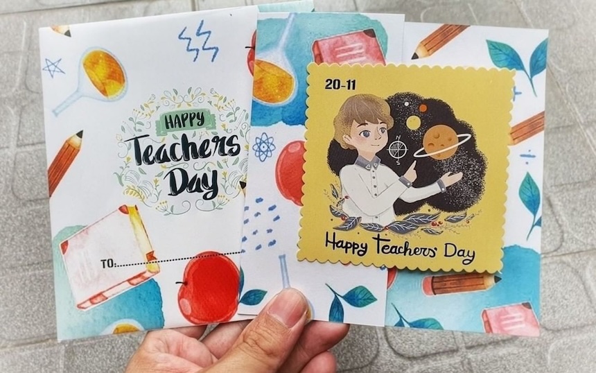 Một tấm thiệp chỉn chu đầy chân thành đặc biệt có ý nghĩa