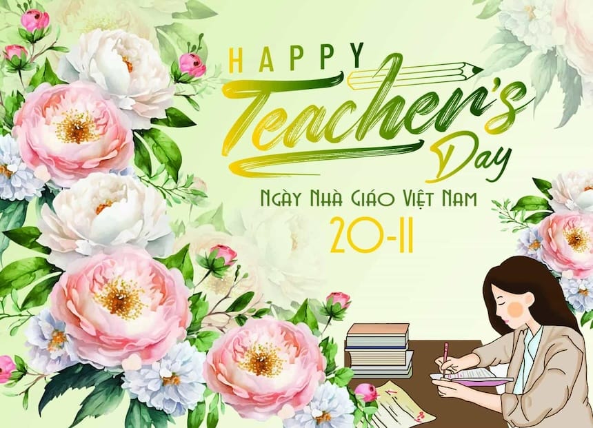 Những tấm thiệp chúc mừng 20/11 mang ý nghĩa gửi trao đặc biệt đến người nhận