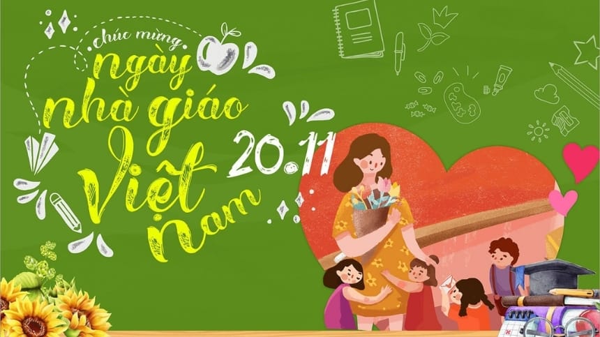 Phụ huynh thay con gửi lời chúc 20/11 cho cô giáo mầm non