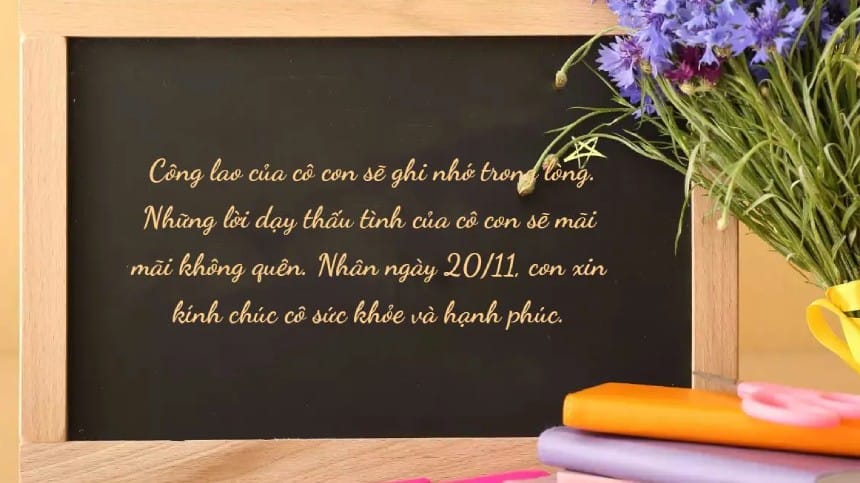 Văn mẫu chúc 20/11 là cầu nối giúp học sinh bày tỏ tình cảm, sự biết ơn