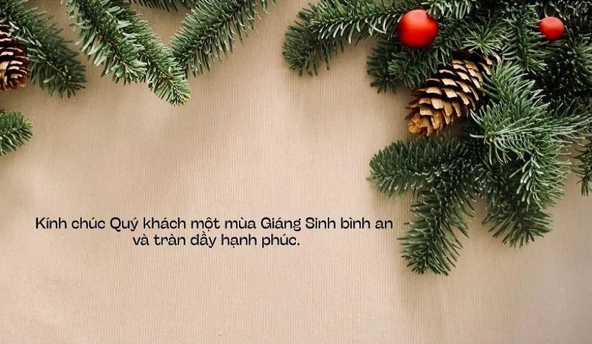 Lời chúc giáng sinh ý nghĩa tặng khách hàng