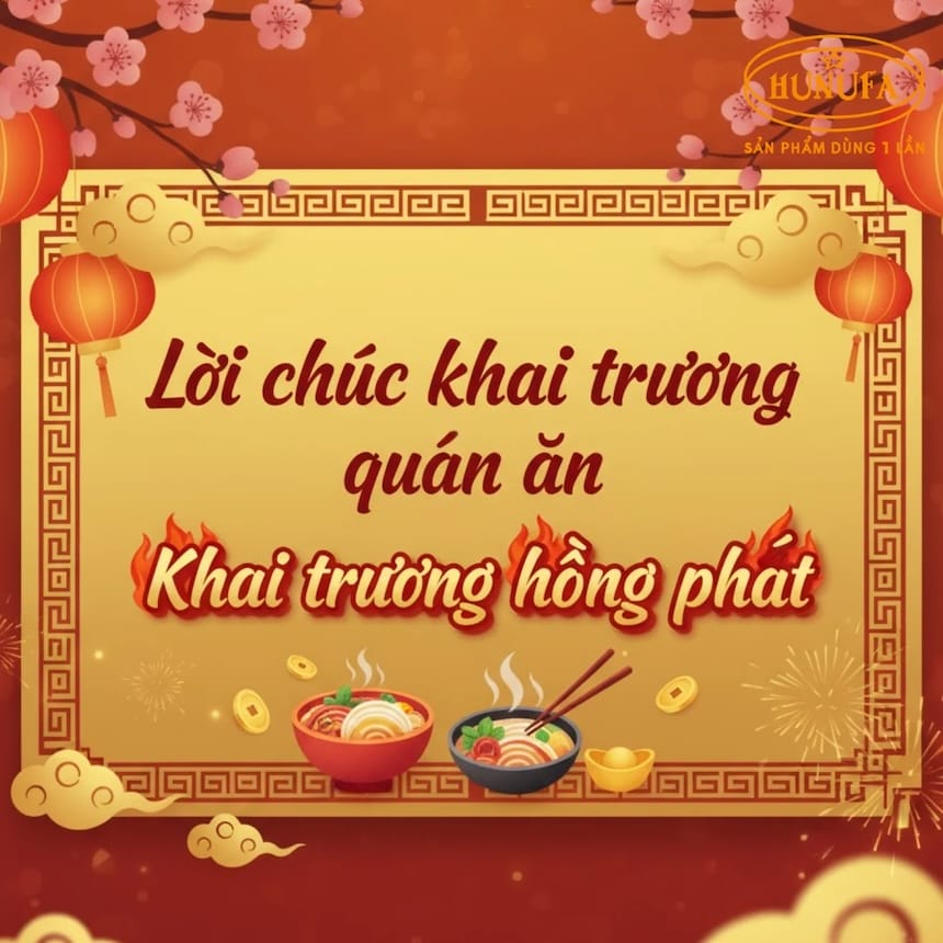 Lời chúc được chọn lọc phù hợp với từng loại hình khai trương