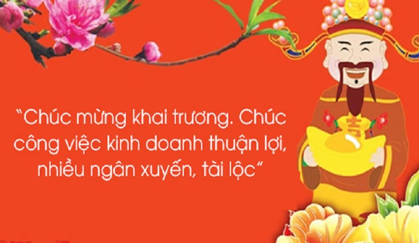 Chúc khai trương đầu xuân hồng phát