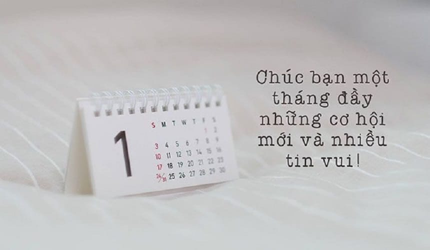 Chúc mùng 1 đầu tháng ngắn gọn, ý nghĩa