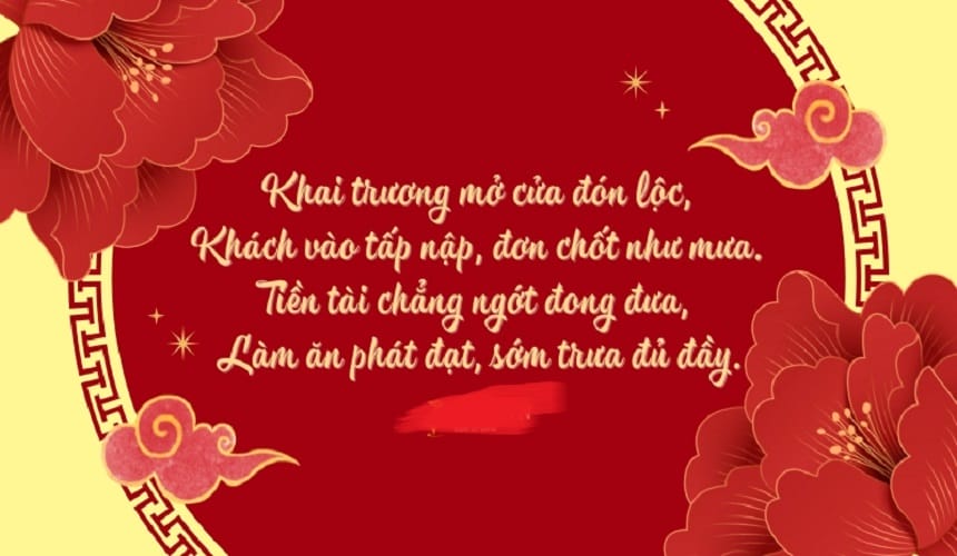 Lời chúc khai trương cửa hàng sâu sắc