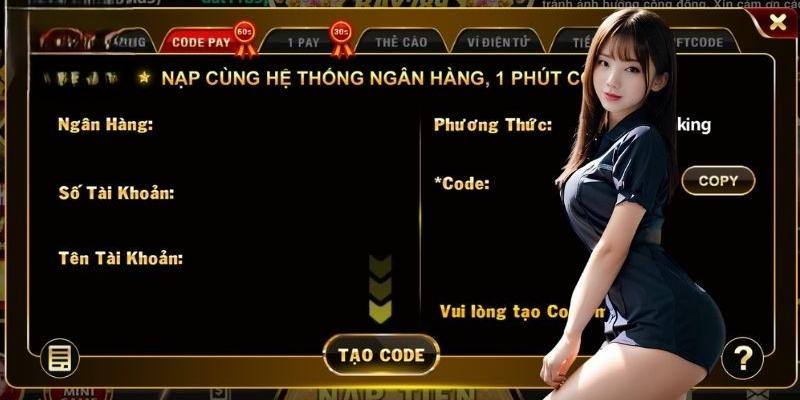 Hướng dẫn quy trình nạp tiền Bay789 đa dạng phương thức