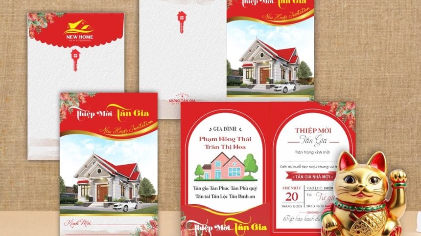 Nhiều mẫu thiệp chúc mừng tân gia trong dịp mừng nhà mới