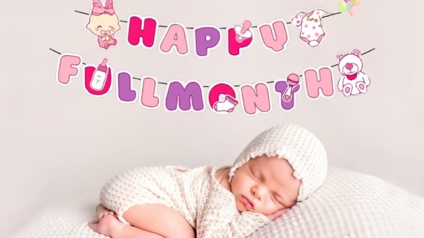 Lời chúc đầy tháng ngắn gọn dành tặng bé yêu