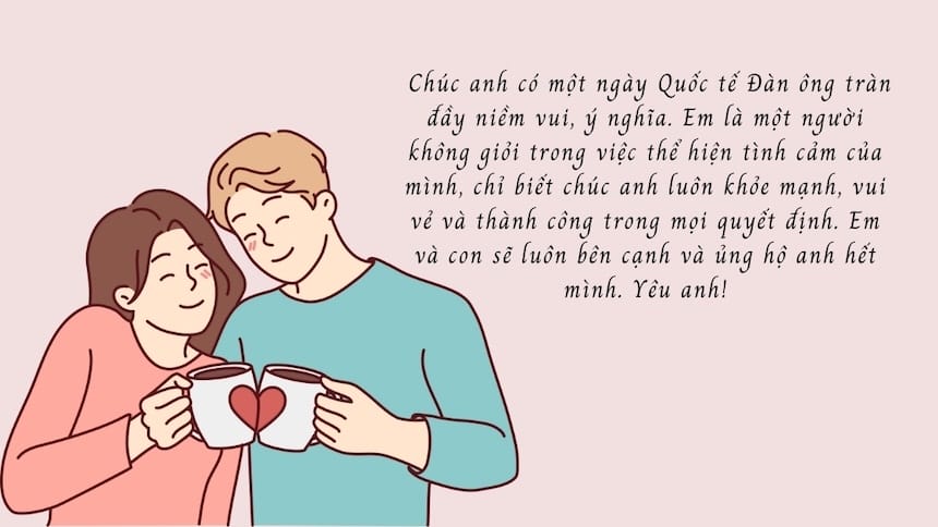 Lời chúc mừng ngày quốc tế đàn ông dành cho những người quan trọng