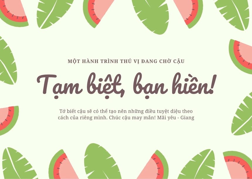 Những lời chúc chia tay gửi đồng nghiệp thân thiết