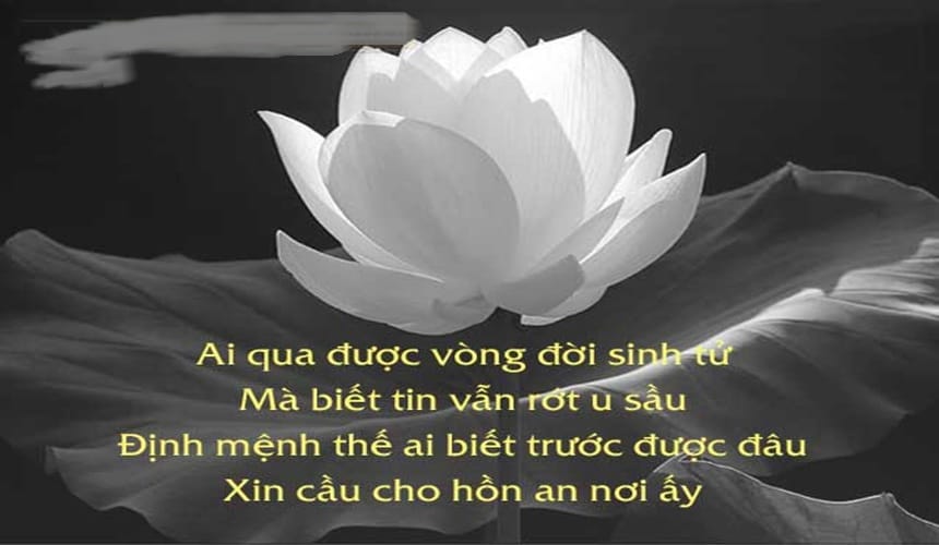 Lời chia buồn với người đã khuất theo phật giáo