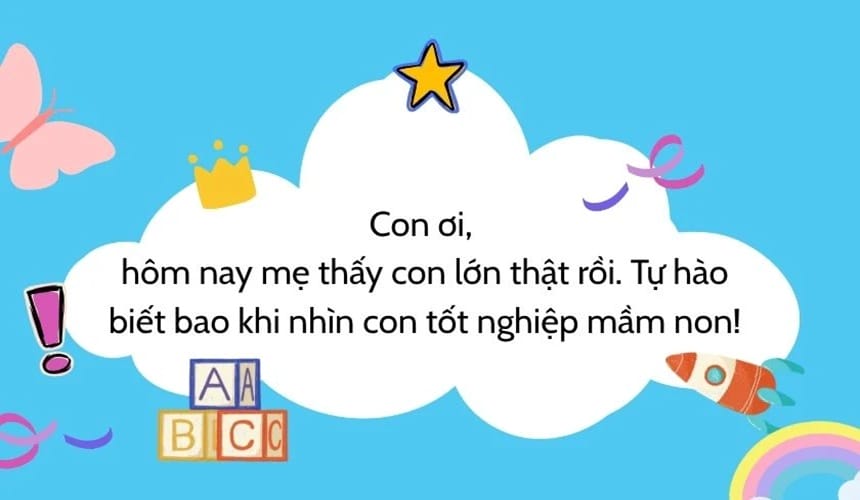 Lời chúc khi chia tay học sinh mầm non cảm động