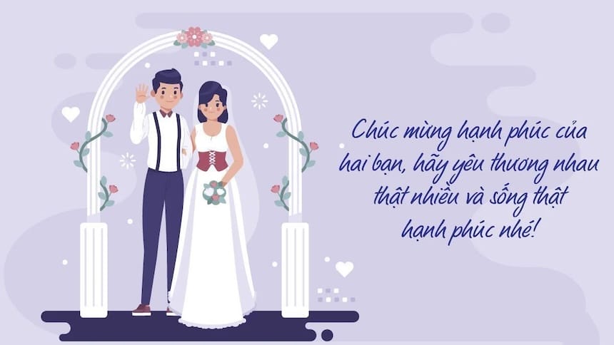 Một lời chúc kỷ niệm ngày cưới gửi tặng những người bạn của mình