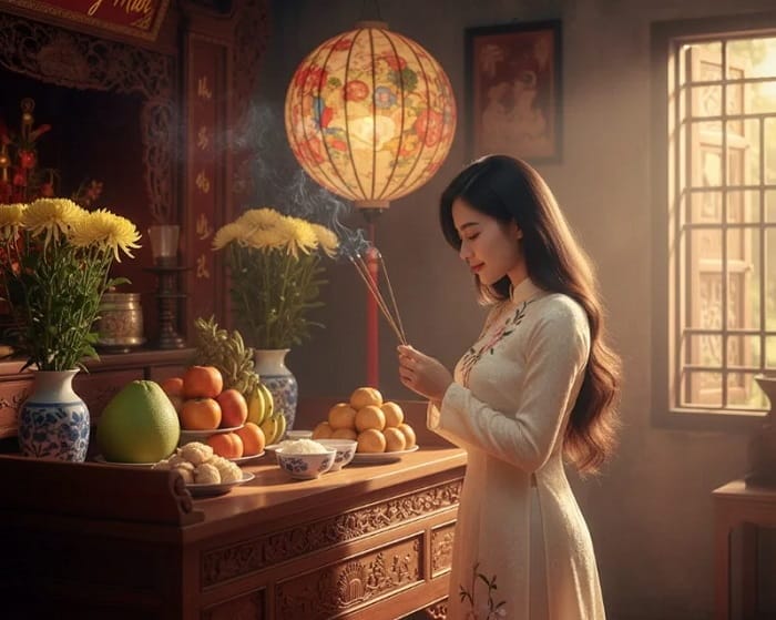 Đọc văn khấn với giọng vừa đủ, rõ ràng cùng sự thành tâm và nghiêm trang