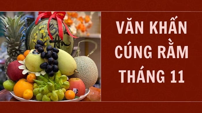 Văn khấn rằm tháng 11 chuẩn phong tục, dễ thực hiện