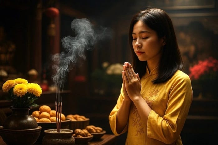 Người thực hiện nghi lễ cần ăn mặc gọn gàng, lịch sự và kín đáo