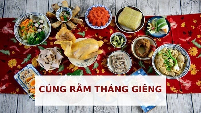 Bày mâm cúng cầu mong điều lành năm mới