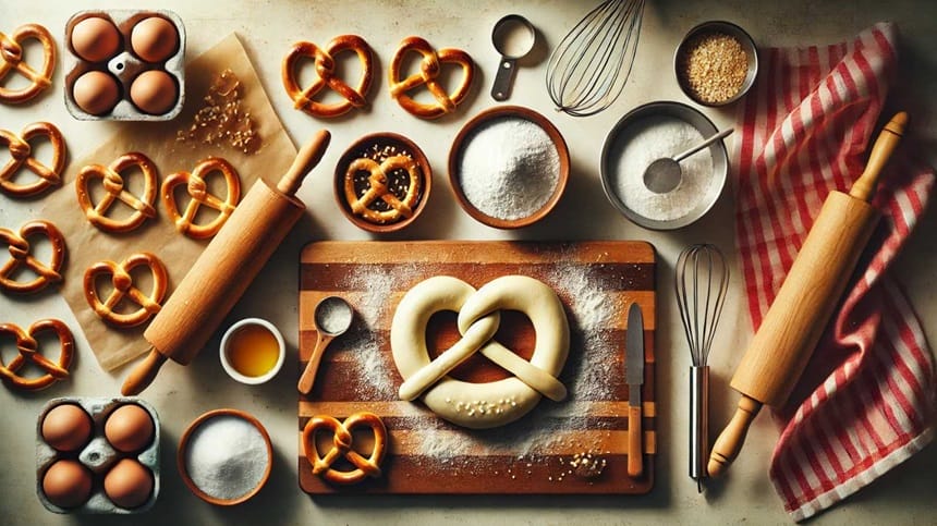 Bánh mì xoắn Pretzel là một trong những bánh mì Đức đặc trưng.