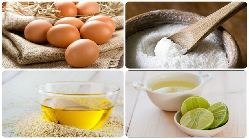 Nguyên liệu cần khi làm bơ bánh mì từ trứng gà