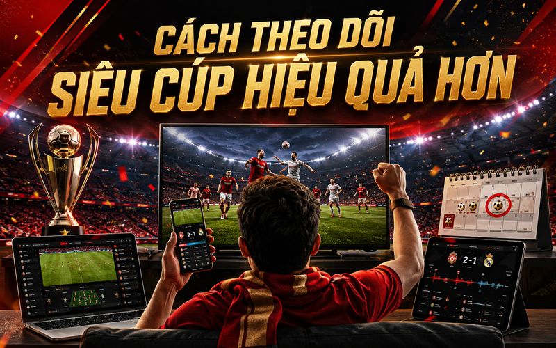 Theo dõi đúng cách giúp người xem cảm nhận trọn vẹn giá trị của Siêu cúp